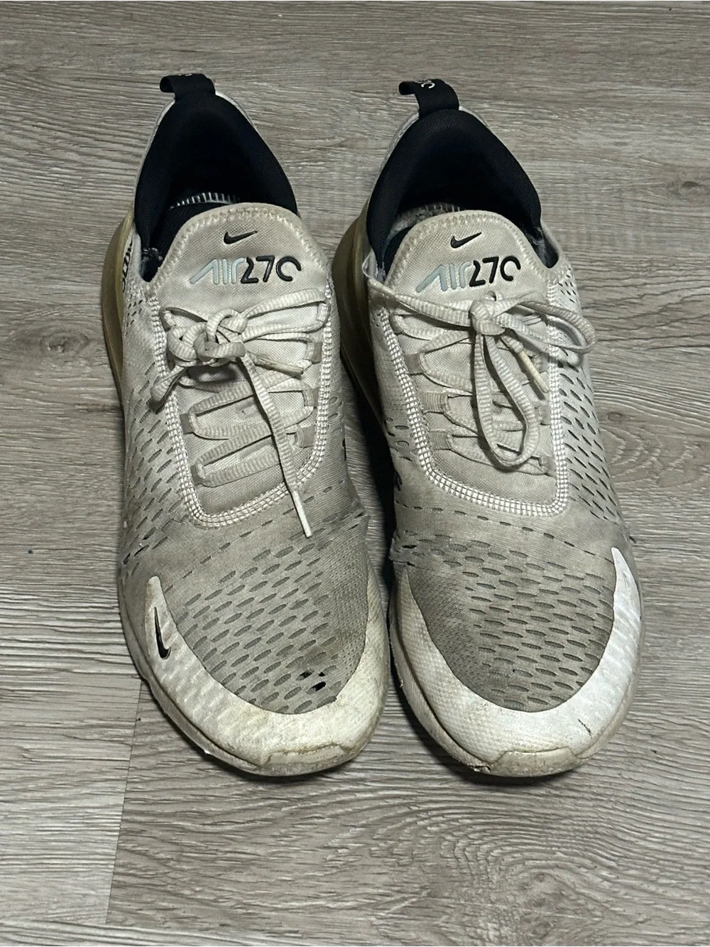 Nike Air Max 270 Men's Sneakers - Beige and Black